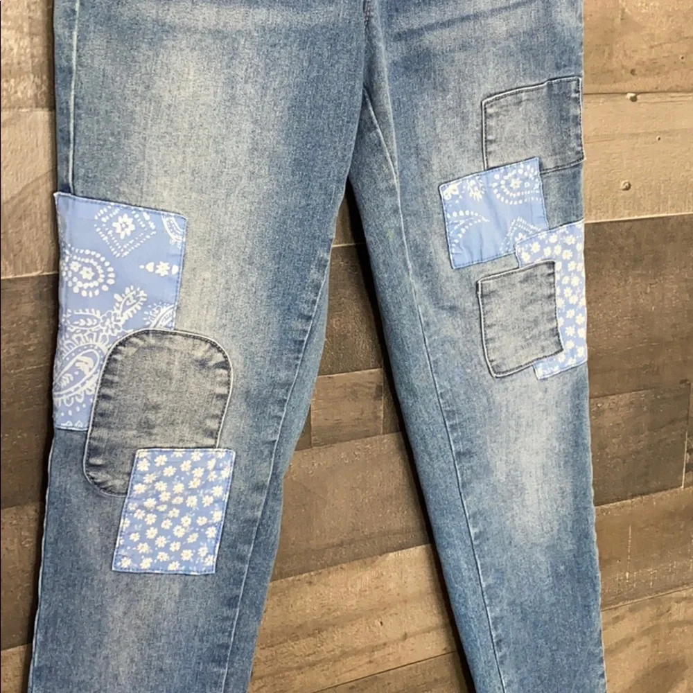 Stylish Patched Justice Jeggings